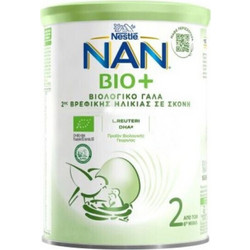 Nestle Nan Bio 2 Βιολογικό Βρεφικό Γάλα Σκόνη 6m+ 800gr