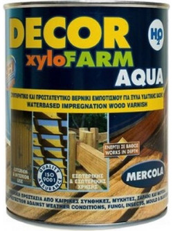 Mercola XYLOFARM DECOR ΑQUA Βερνίκι Εμποτισμού Ξύλου Διαλύτου 0.75lt