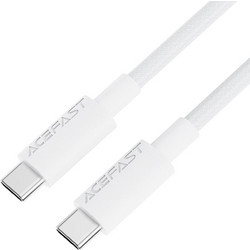 Acefast C18-03 Braided Flat USB-C to USB-C 60W 1.2m White