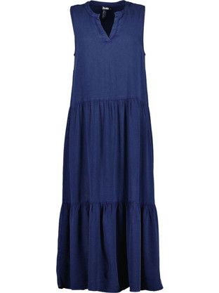 Blue Seven Midi Καλοκαιρινό Καθημερινό Φόρεμα Navy Μπλε 184219-5700