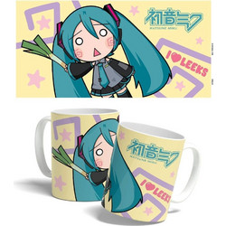 POPbuddies Hatsune Miku Miku Chibi Leek Girl Mug