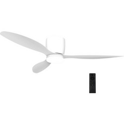 Adeleq 18-490 Ανεμιστήρας Οροφής 132cm 30W με Φως & Τηλεχειριστήριο Λευκός