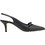 Haralas Γόβες Slingback Δερμάτινες με Τακούνι Στιλέτο Μαύρες 974121