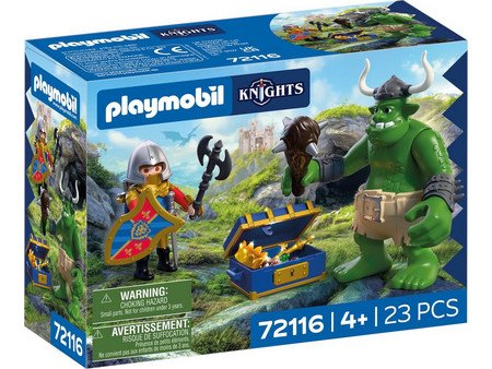 Playmobil Knights Λεοντόκαρδος Ιππότης & Τρολ Με Θησαυρό για 4+ Ετών 72116