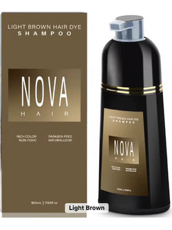 Nova Light Brown Χρωμοσαμπουάν Xωρίς Αμμωνία 200ml