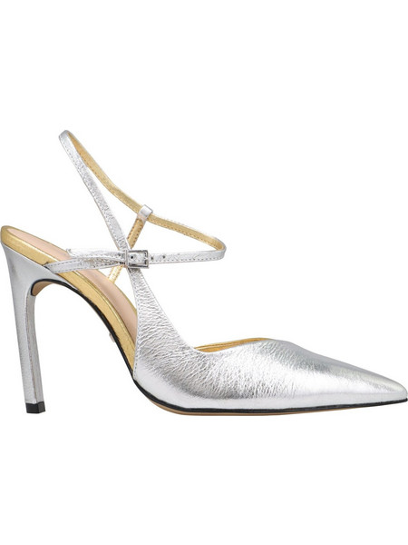 Arezzo Γόβες Slingback Δερμάτινες με Τακούνι Στιλέτο Ασημί A1366300010001
