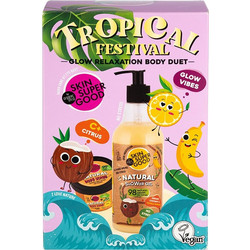 Natura Siberica Organic Shop Skin Super Good Tropical Festival Body Duet 250ml + Body Scrub 100ml