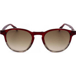 Safilo BURATTO 02/S 21C Ανδρικά Γυαλιά Ηλίου Τετράγωνα Κοκάλινα Καφέ με Καφέ Φακό