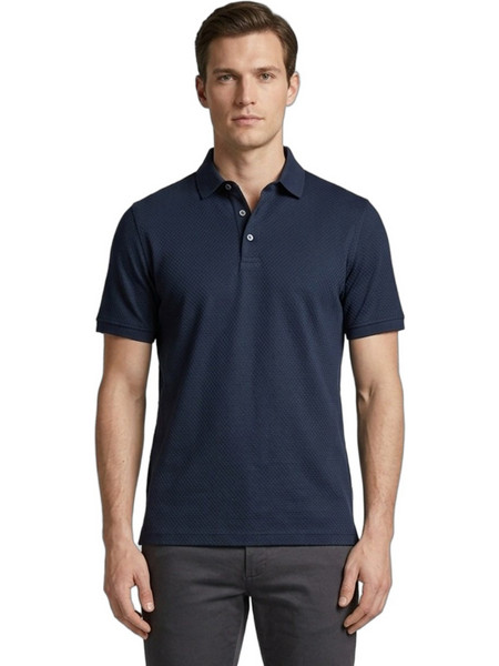 Bugatti Ανδρική Μπλούζα Polo Κοντομάνικη Navy Μπλε 8150-15104E-390