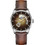 Hamilton Jazzmaster Ανδρικό Ρολόι Αυτόματο με Καφέ Δερμάτινο Λουράκι H32705501