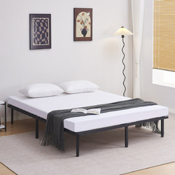 HomeMarkt Marky Κρεβάτι Υπέρδιπλο Μεταλλικό με Τάβλες 160x200cm HM694.01