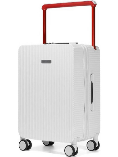 Nautica Βαλίτσα Καμπίνας 55x38x23cm με 4 Ρόδες Λευκή