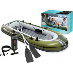 Intex Seahawk 3 Φουσκωτή Βάρκα 3 Ατόμων με Κουπιά & Τρόμπα 66333