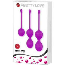 Pretty Love Kegel Σετ Κολπικές Μπάλες Μωβ 3τμχ
