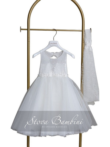 Stova Bambini Βαπτιστικό Φόρεμα 2τμχ SS26G29