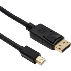Vcom Καλώδιο Mini DisplayPort to DisplayPort Male 1.8m Black CG681-B-1.8M