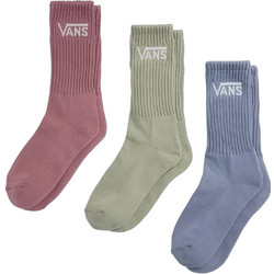Vans Ανδρικές Κάλτσες Ψηλές Γαλάζιες Χακί Κόκκινες 3Pack VN000QBVFOI