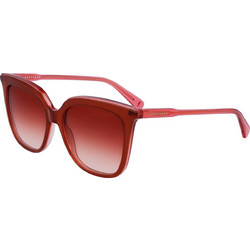 Longchamp LO728S-207 Γυναικεία Γυαλιά Ηλίου Πεταλούδα Κοκάλινα Ροζ με Καφέ Φακό