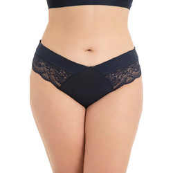 Cottonhill Γυναικείο Sexy String με Δαντέλα Navy Μπλε CH6159