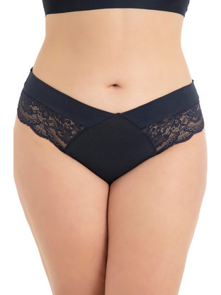 Cottonhill Γυναικείο Sexy String με Δαντέλα Navy Μπλε CH6159