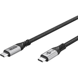 Goobay 74776 Braided USB-C to USB-C 240W 1.5m Black