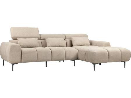 HomeMarkt Divya Γωνιακός Καναπές Δεξιά Γωνία Μπεζ 264x175x99cm HM3267.11R
