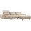 HomeMarkt Divya Γωνιακός Καναπές Δεξιά Γωνία Μπεζ 264x175x99cm HM3267.11R