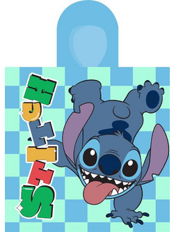 Dimcol Lilo & Stitch 196 Παιδικό Πόντσο Θαλάσσης Τιρκουάζ 50x100cm