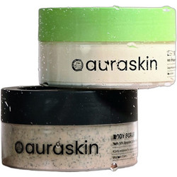 Auraskin Espresso Body Scrub 200ml + Green Apple Body Butter 200ml