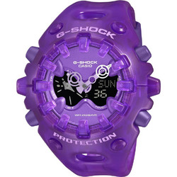 Casio G-Shock Ανδρικό Ρολόι Χρονογράφος με Μωβ Καουτσούκ Λουράκι GA-V01SKE-6A