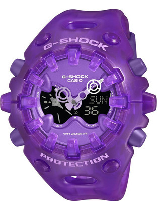 Casio G-Shock Ανδρικό Ρολόι Χρονογράφος με Μωβ Καουτσούκ Λουράκι GA-V01SKE-6A