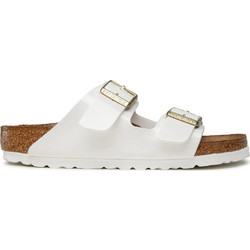 Birkenstock Arizona Δερμάτινα Γυναικεία Σανδάλια Ανατομικά Λευκά 1005294