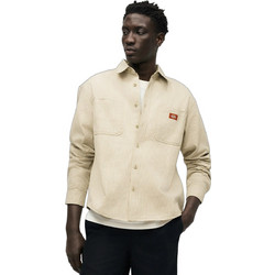 Dickies Ανδρικό Πουκάμισο Βαμβακερό Ριγέ Μακρυμάνικο Κανονική Γραμμή Μπεζ DK0A889SL441