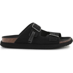 D.Franklin Γυναικεία Σανδάλια Suede Μαύρα DFSH407001
