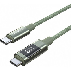 Choetech XCC-1068 Braided USB-C to USB-C 60W 1.2m Green