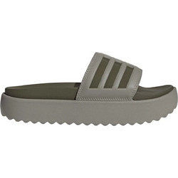 Adidas Adilette Γυναικείες Παντόφλες Καλοκαιρινές Platforms Χακί HQ6180