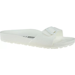 Birkenstock Madrid Γυναικείες Παντόφλες Καλοκαιρινές Ανατομικές Αντιολισθητικές Λευκές 128183