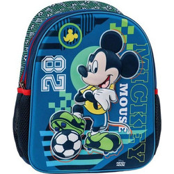 Statovac Mickey Mouse Football Σχολική Τσάντα Πλάτης Νηπιαγωγείου Μπλε 319423