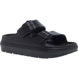 Luofu Γυναικείες Παντόφλες Καλοκαιρινές Flatforms Αντιολισθητικές Μαύρες 11831038