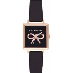 Olivia Burton Γυναικείο Ρολόι με Μαύρο Μεταλλικό Μπρασελέ OB16VB03