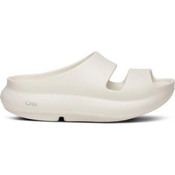 Oofos Ooyea Γυναικείες Παντόφλες Καλοκαιρινές Flatforms Ανατομικές Μπεζ 1700