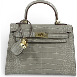 Passaggio Leather Selene Γυναικεία Τσάντα Χειρός Δερμάτινη Γκρι 5133-KR-6