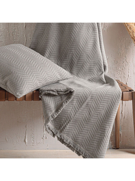 Rythmos Ριχτάρι Τριθέσιου Καναπέ 180x280 Ewan Grey