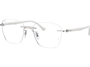 Ray-Ban RX8769 122851 Ανδρικός Σκελετός Γυαλιών Οράσεως Μεταλλικός Ασημί