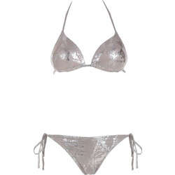 Gsecret Bikini Set Τριγωνάκι με Ενίσχυση Ασημί 6211-37871