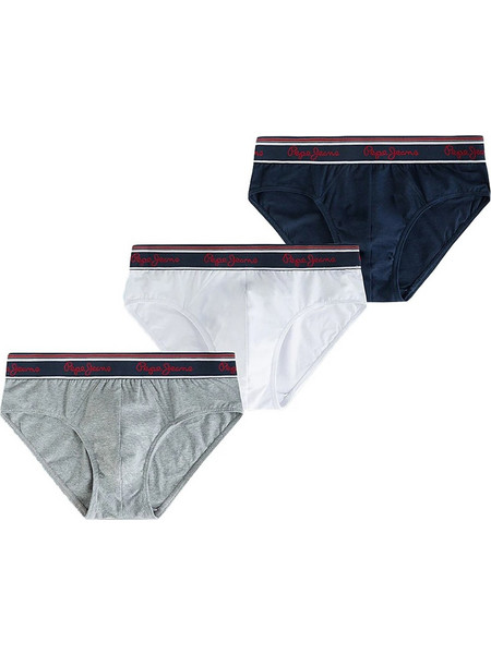 Pepe Jeans Ανδρικά Σλιπ Βαμβακερά 3Pack PMU10750