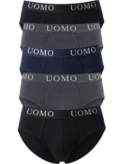 Uomo Ανδρικά Σλιπ Βαμβακερά 5Pack 6554