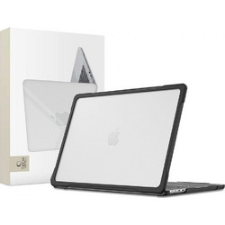 Tech-Protect Velar Κάλυμμα Laptop για Apple MacBook Air 14" M2-M5 Matte Black Transparent 5906302324491