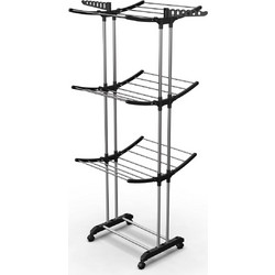 Stewe Home STE-036993-P36993 Κάθετη Απλώστρα Ρούχων Δαπέδου Μεταλλική με Μήκος Απλώματος 16m