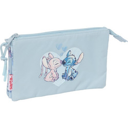 Safta Stitch & Angel Κασετίνα με 3 Θήκες Γαλάζια 812602744